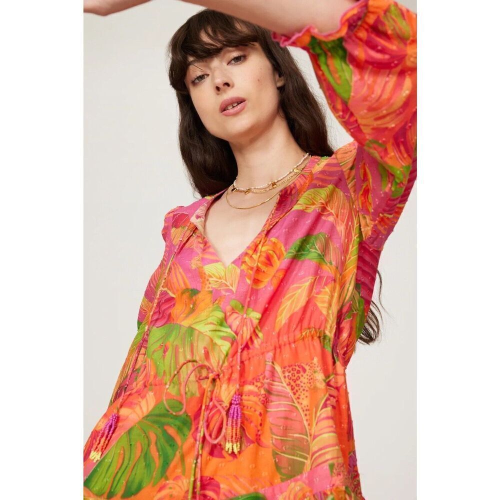 Farm Rio Ombré Forest Mini Dress XS NEW - Picture 6 of 7